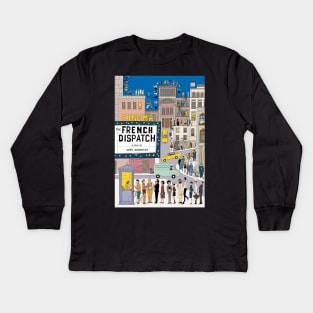 The French Dispatch Cinema Poster Kids Long Sleeve T-Shirt